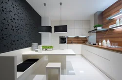 Wallpaper for glossy kitchen photo