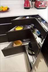Угловые ящики кухни фото