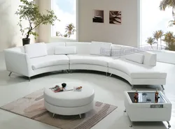 Круглые диваны для гостиной фото