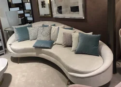 Круглые диваны для гостиной фото