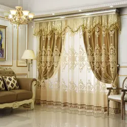 Тюль в гостиную в классическом стиле фото