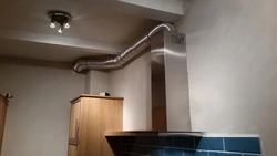 Вентиляционная труба на кухне фото