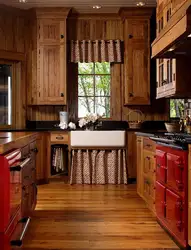 Маленькая деревянная кухня дизайн фото
