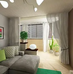 Дизайн комнаты с лоджией с фото