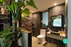 Tropical bathroom design