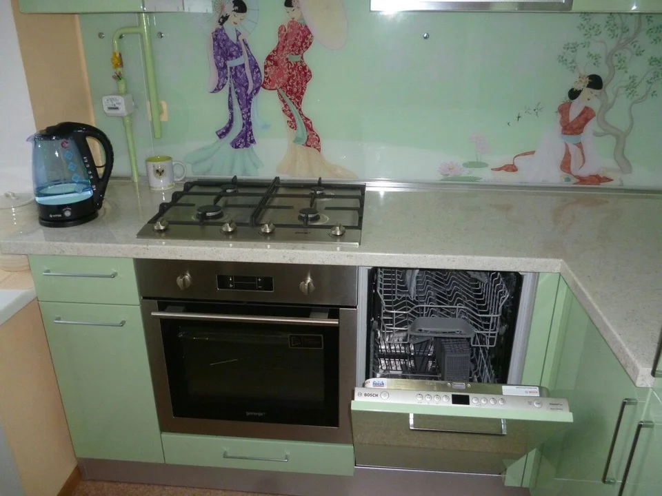 Кухня с посудомоечной машиной