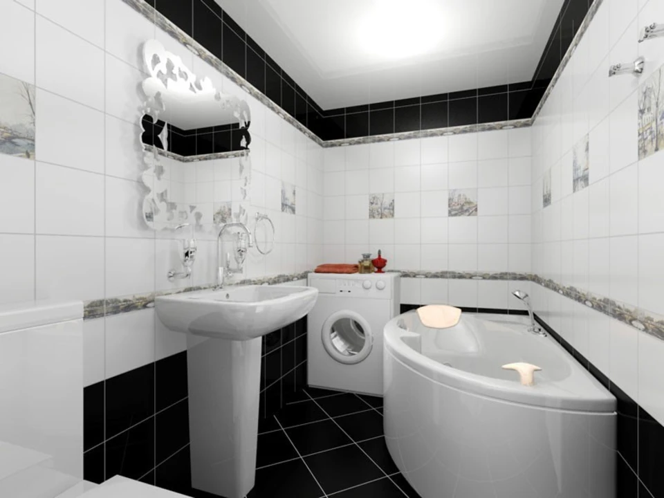 Дизайн плитки для ванной