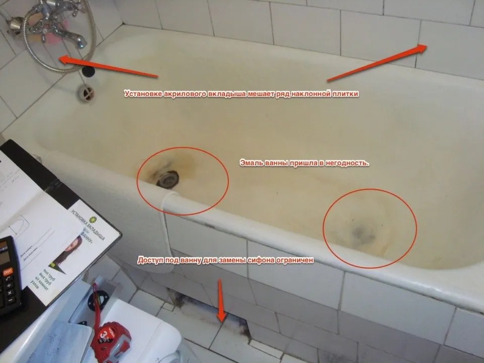Стык между ванной и плиткой