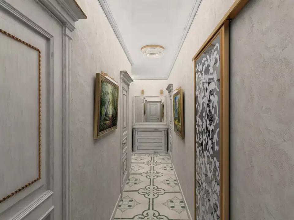 Дизайн узкого коридора