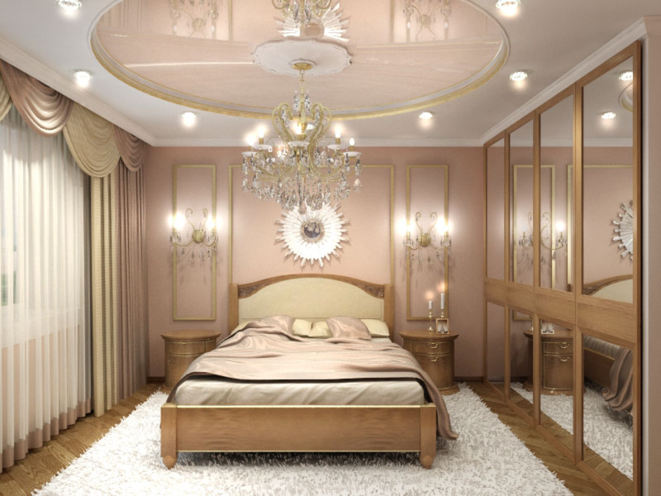 Спальня в классическом стиле дизайн