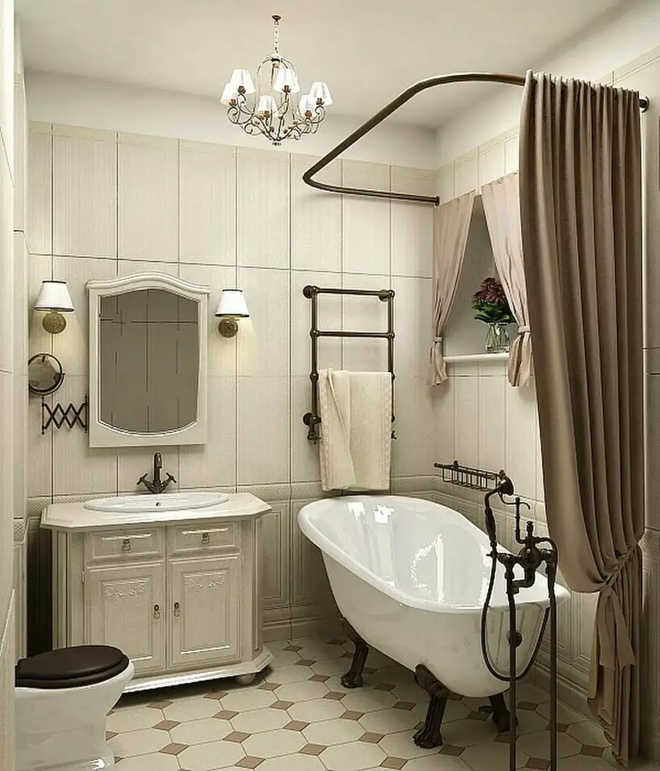 Ванная комната в стиле неоклассика