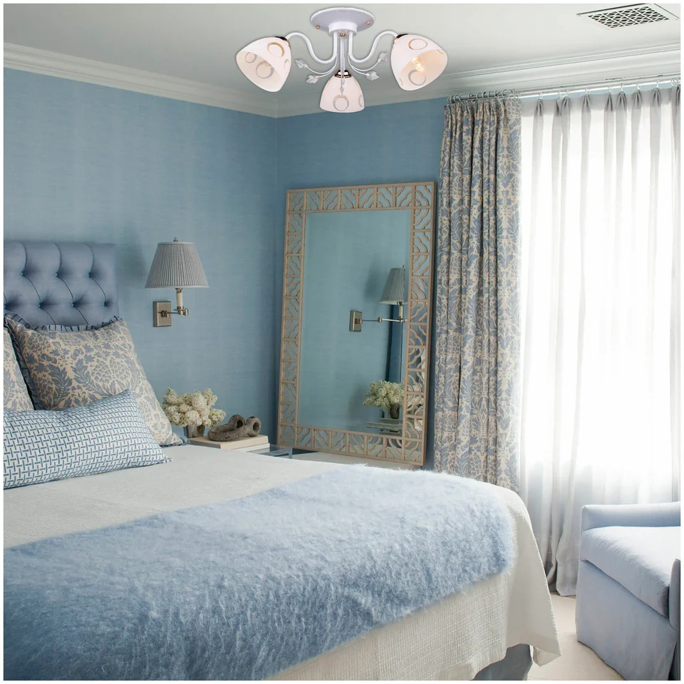 Спальня в голубом цвете