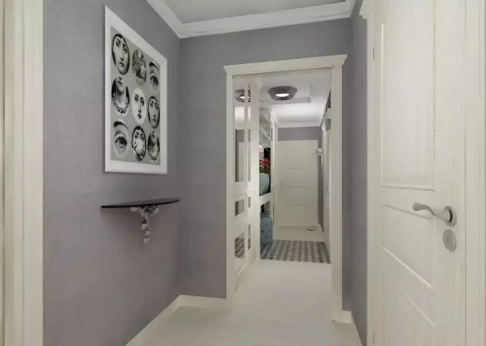 Серый коридор дизайн