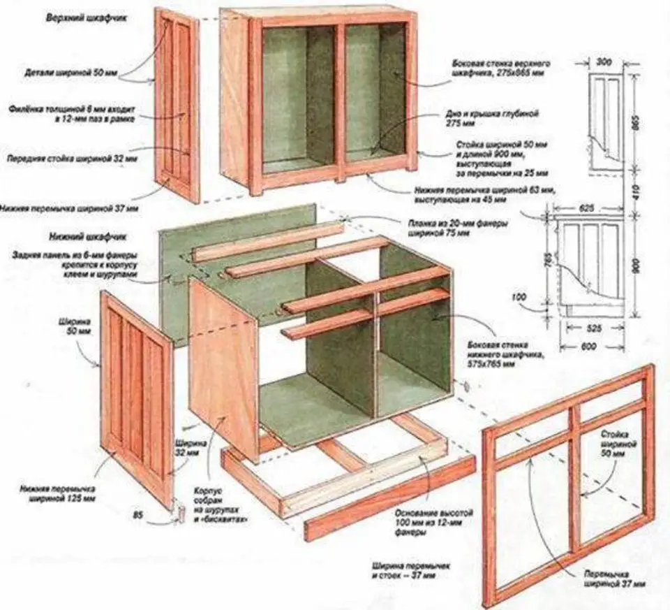 Кухонный гарнитур своими руками: лучшие идеи с фото