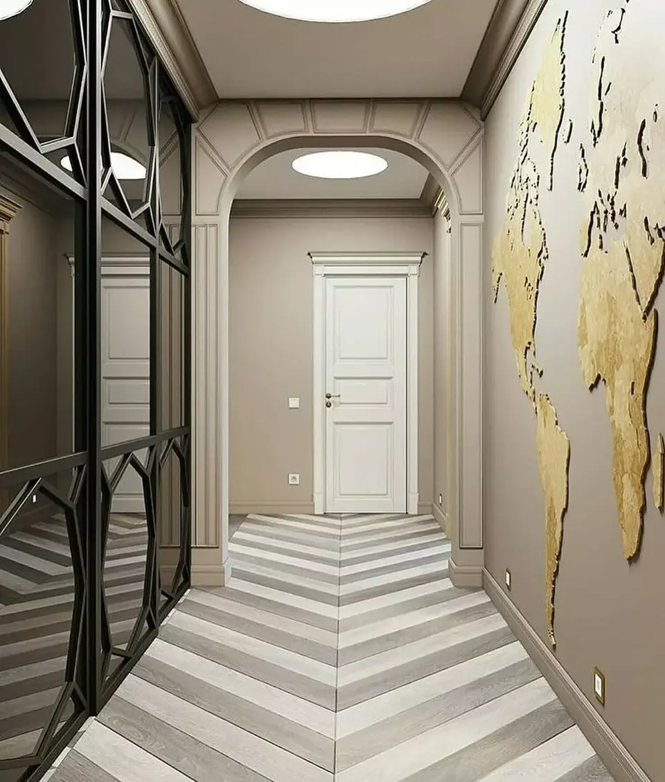Узкий коридор дизайн