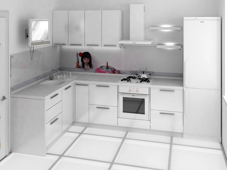 Белая кухня 3600
