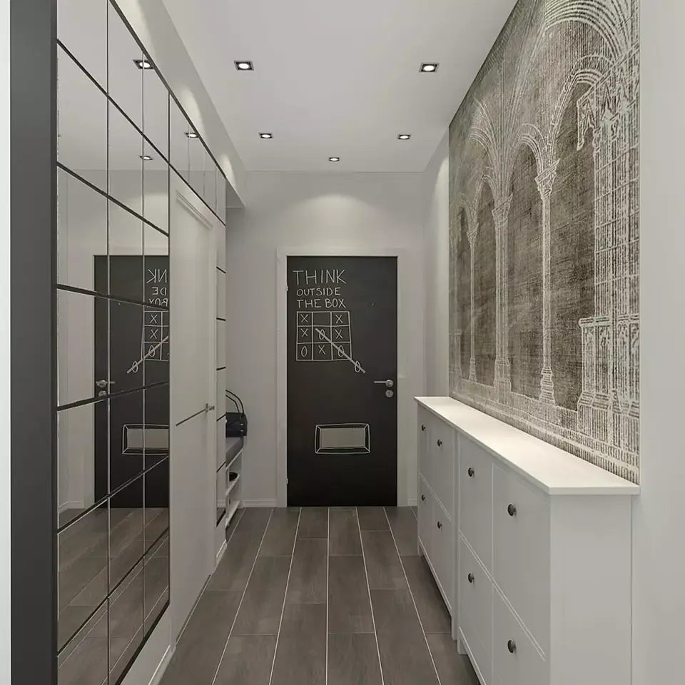 Дизайн коридора в квартире в современном стиле