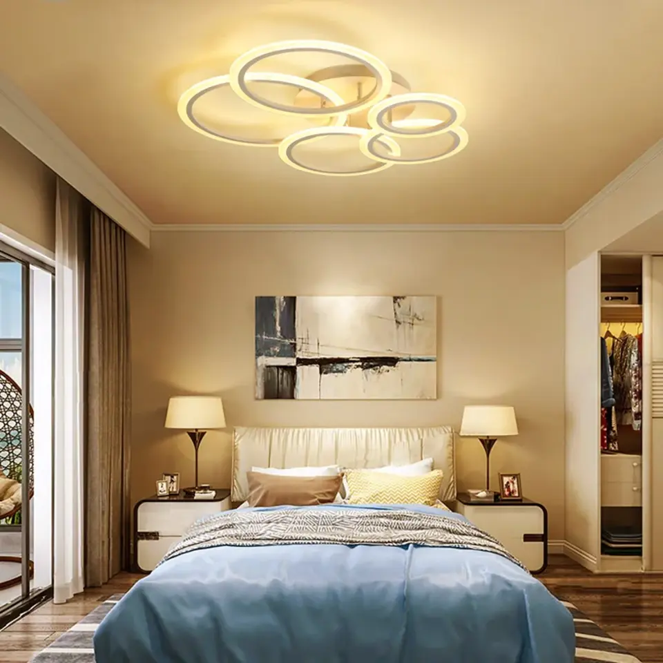 Современные люстры потолочные для спальни