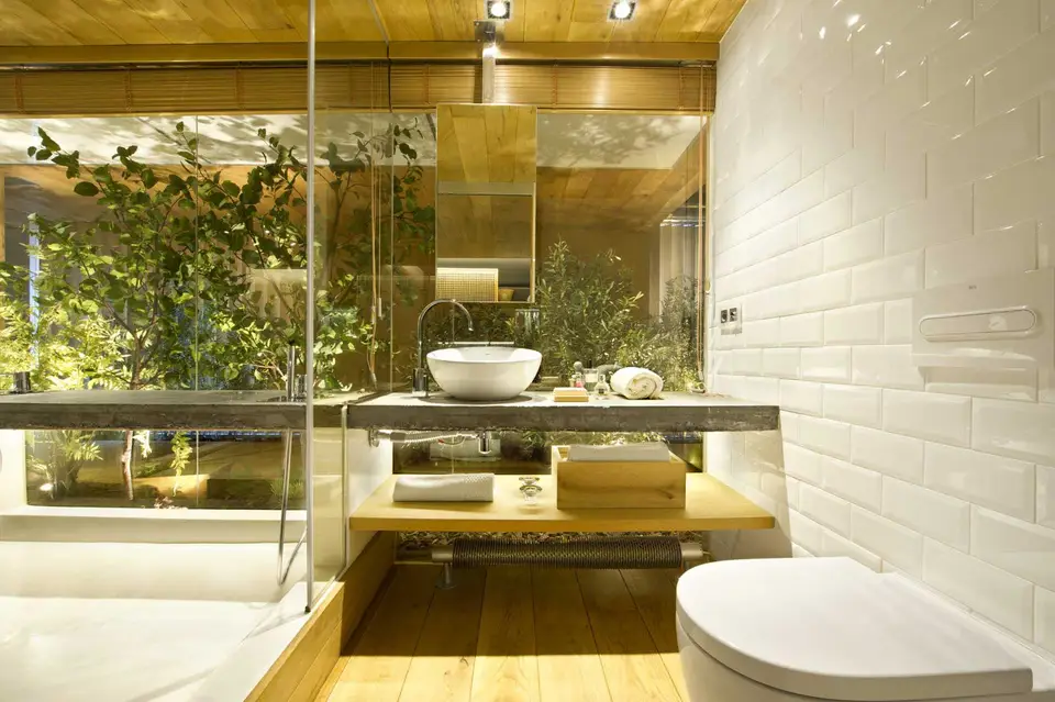 Ванная комната в эко стиле