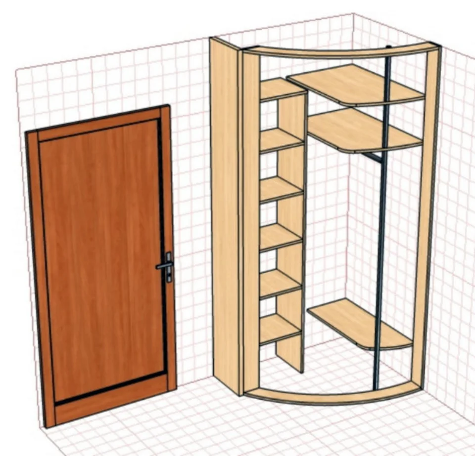 Дверца углового шкафа. Угловая прихожая "Антре" габариты. Небольшой угловой шкаф. Треугольный шкаф купе в прихожую. Маленький угловой шкаф купе.