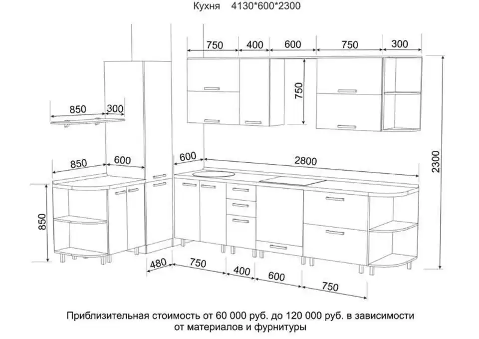 Высота кухонного стола