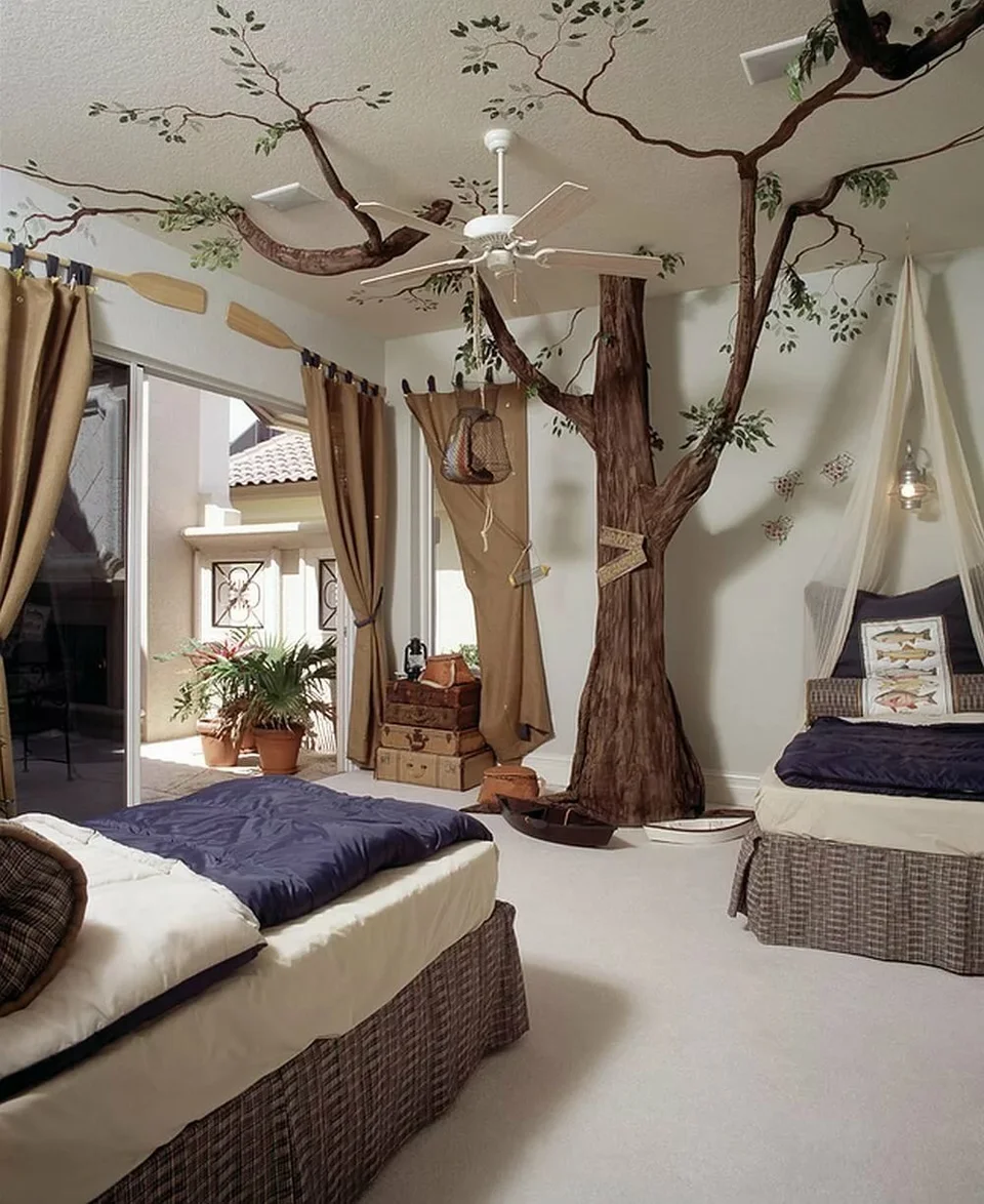 Необычный дизайн спальни