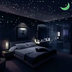 Photo of bedroom at night