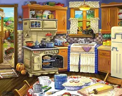 Cartoon kitchen photo