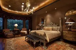 Фота багатай спальні