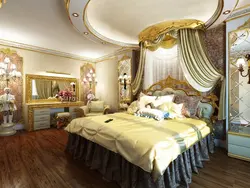 Photo of a rich bedroom