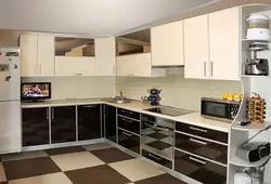 Photo of crooked kitchen