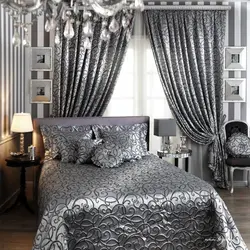 Спальня серебро фото