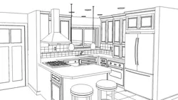 Kitchen Photo Drawing