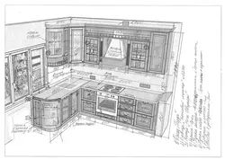 Photo Sketches Of The Kitchen