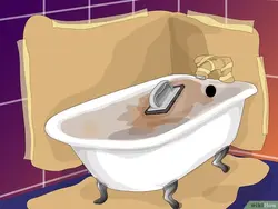 Cartoon bath photo