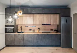 Gray Concrete Kitchen Photo