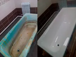 Restoration of bathtubs with marble photo