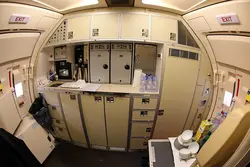 Airplane kitchen photo