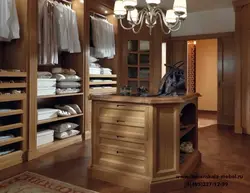Wardrobe made of wood photo