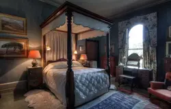 Photo of a bedroom in a castle
