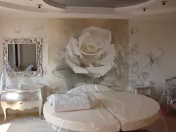 Bas-relief in the bedroom photo