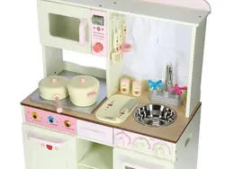 Children's kitchen wooden photo