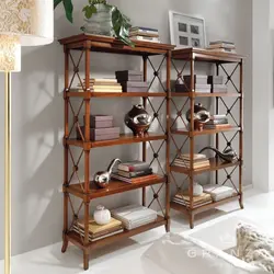 Bookcases in the living room photo