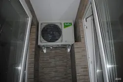 Air conditioners on the loggia photo