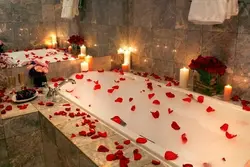 Ванна романтика свечи фото