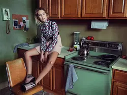 Photo of a girl in the kitchen