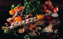 Овощи на кухне фото