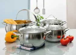 Pots in the kitchen photo