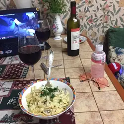 Dinner in the kitchen photo