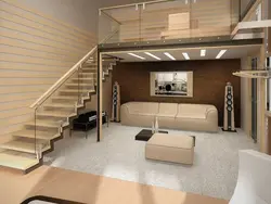 Living Room With Mezzanine Photo
